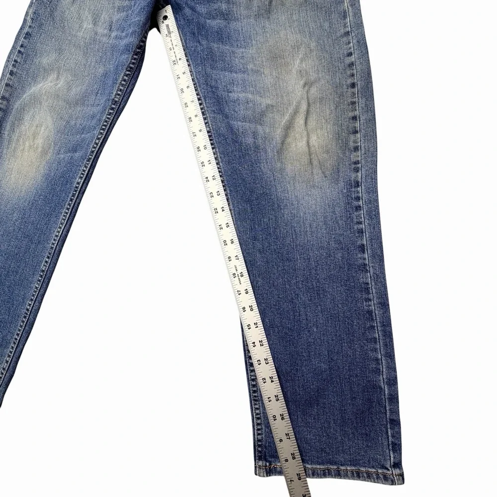 Levi's 505 Regular Fit Jeans Men's 34x30 Blue Medium Wash Straight Leg Denim